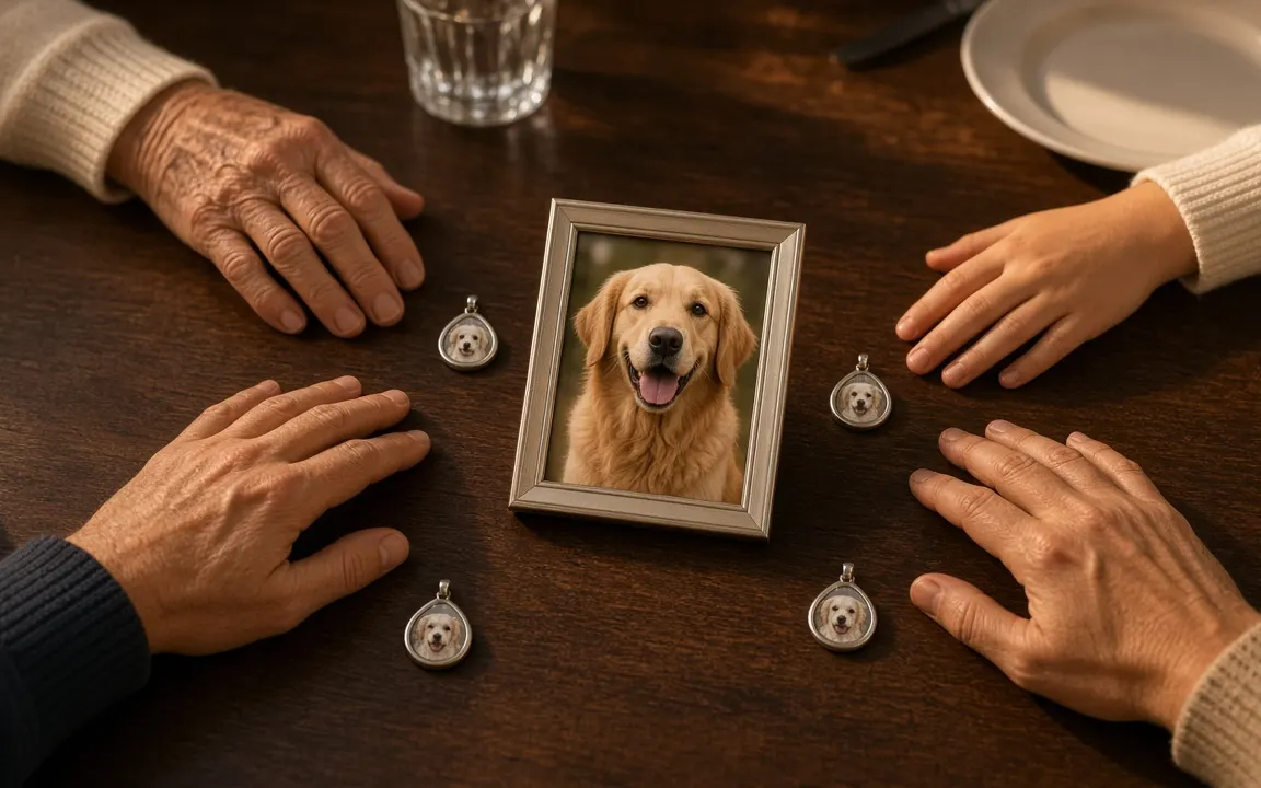 Share your pet's ashes fairly between the people who loved them